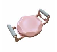 MFMEXUL Banc d'Entraînement Banc Abdominal Appareil Abdominaux Siège de Musculation Stable Cadre Acier Poignées Matelassées Rouleaux en Mousse pour Exercices, Rose, Rose
