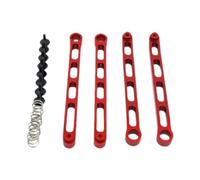 MFMEXUL Barre de Direction RC 1/12 Tige avant D'Essieu En Métal Élément de Remplacement pour Voiture Miniature Accessoire Résistant pour Véhicule Radiocommand, Rouge