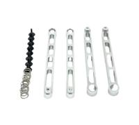 MFMEXUL Barre de Direction RC 1/12 Tige avant D'Essieu En Métal Élément de Remplacement pour Voiture Miniature Accessoire Résistant pour Véhicule Radiocommand, Argent