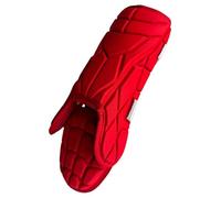 MFMEXUL Baseball Protège-tibia Protège-jambe Sport Équipement de Protection Ergonomique Garde-pied Ajustable EVA Convient Aux Adolescents Joueurs de Baseball, Rouge