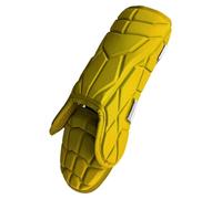 MFMEXUL Baseball Protège-tibia Protège-jambe Sport Équipement de Protection Ergonomique Garde-pied Ajustable EVA Convient Aux Adolescents Joueurs de Baseball, Jaune