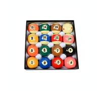 MFMEXUL Bille de Billard Jeu 16 Pièces Ensemble Résine Balancement Parfait Roulement Régulier pour Table Pool Américain Jeux, TP-B105 - Billes De Billard Domestiques De Grade A