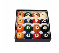 MFMEXUL Bille de Billard Jeu 16 Pièces Ensemble Résine Balancement Parfait Roulement Régulier pour Table Pool Américain Jeux, TP-B107 - Taiwan Special A-Grade Large Letter Billiards