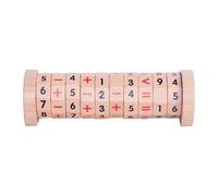 MFMEXUL Blocs de Construction Rotatifs Mathématiques - Jeu D'apprentissage à Faire Soi-même pour Les Enfants de 4 Ans et Plus (en Bois)