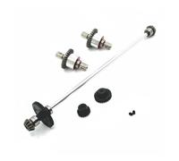 MFMEXUL Boîte de Vitesses Véhicule Pièces Transmission RC Ensemble Pignons Différentiel Arbre Central Métal Durabilité Conçue pour Modèles 1/12 124016 124017, Argent