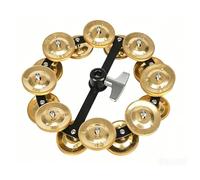 MFMEXUL Brass Cymbal Bell Enhancer de Son Cloche de Cymbale Attache de Cymbale Accessoire de Batterie en Laiton pour Grain Métallique Net et Réponse, Double Couche