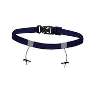 MFMEXUL Ceinture de Course Ceinture Triathlon Ceinture Numéro de Dossard Ceinture Réglable Polyvalente en Polyester avec Attache Bib Facilité Fixation Rapide, Bleu Marine