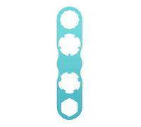 MFMEXUL Clé Pédale Vélo Outil Pédale Clé Plate Outil Entretien Alliage de Titane Découpes Multiples pour Montage et Démontage Rapides Adaptée aux Cyclistes, Bleu Lac