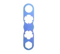MFMEXUL Clé Pédale Vélo Outil Pédale Clé Plate Outil Entretien Alliage de Titane Découpes Multiples pour Montage et Démontage Rapides Adaptée aux Cyclistes, Bleu Violet