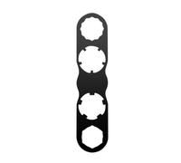 MFMEXUL Clé Pédale Vélo Outil Pédale Clé Plate Outil Entretien Alliage de Titane Découpes Multiples pour Montage et Démontage Rapides Adaptée aux Cyclistes, Noir
