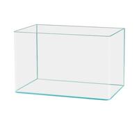 MFMEXUL Clear Fish Tank Aquarium Verre Transparent Mini Aquarium Bureau Décoration Aquatique Fonction Polyvalente Convient pour Salon Chambre Bureau, 30cmx18cmx20cm