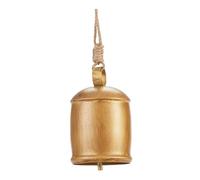 MFMEXUL Cloche de Noël Fer Rustique Décoratif Émaillé Effet Vieilli avec Corde en Jute Suspendue Ornement de Vache pour Ambiance Campagne Adaptée à La Célébra, Style A