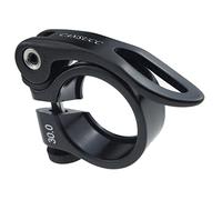MFMEXUL Collier de Serrage de Tige de Selle pour Vélo, Pièces de Vélo en Alliage D'aluminium à Dégagement Rapide, Conception Creuse pour VTT, Vélos Pliant, Noir