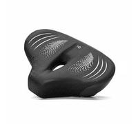 MFMEXUL Coussin de Selle de Vélo Selle de Vélo Coussin de Siège Siège de Bicyclette en Mousse Polyuréthane et Base PP Assise Moelleuse et Stable Ajusté aux, Noir Et Gris, 26 37.5 10cm