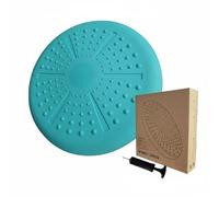 MFMEXUL Coussin d'Équilibre Disque d'Équilibre Coussin d'Instabilité Tapis de Stabilité Texture à Picots pour Massage Léger des Pieds et Mains Gonflage, Vert, Vert Turquoise, 33 CM