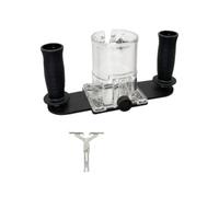 MFMEXUL Défonceuse pour Chant avec Semelle de Guidage Double Poignée Plaque de Base pour Fraiseuse Support de Défonceuse Outil de Menuiserie Réglage Précis de, Rack À Double Poignée W