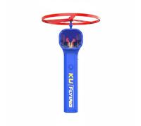 MFMEXUL Disque Volant Lumineux Lanceur de Disques Jouet Disque Hélice Recharge Simple Disques et Lumineux Structure Plastique Électronique Adapté aux Enfants Activités de Groupe Parc Soirée, Bleu