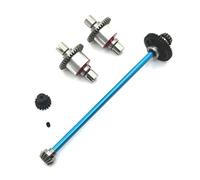 MFMEXUL Enfant Véhicule Télécommandé Kit Transmission Différentiel Arbre d'Entraînement Pignons Roulements Métal pour Modèles 1/18 Compatible A949 A959 A969, Bleu Ciel