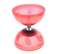 MFMEXUL Ensemble de Diabolo à Roulements avec et Ficelle, rouge, 13 cm