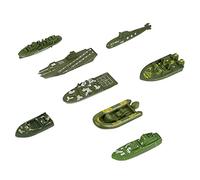 MFMEXUL Ensemble de Jeu de 8 Bateaux de Guerre éducatifs, sous-Marins et Navires de Guerre