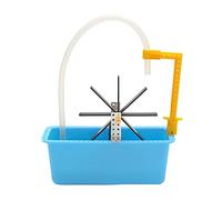 MFMEXUL Ensemble de Jouet éducatif Expérimental de Moulin à Eau, Moteur électrique Manuel à Assembler, Alimenté par Piles, Adapté à L'étude