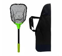 MFMEXUL Épuisette Pliante avec Système Repli Rapi et Poignée Confortable pour Une Prise en Main Sèche et Mouillée Adaptée aux Pêcheurs Amateurs et Confirmés