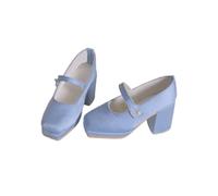 MFMEXUL Escarpins pour Poupée Bjd Chaussures Résine Élégante Finition Lisse Adapté à l'Exposition Stylisme Photographie, Bleu, Bleu