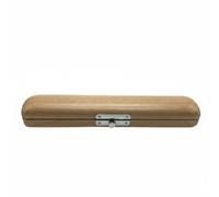 MFMEXUL Étui Tête de Flûte en Bois Solide Boîte de Protection Accessoire Musique avec Doublure Flanelle Adapté au Rangement Instrument Déplacement Leçons Concerts, Couleur Bois Naturel