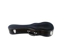 MFMEXUL Étui Ukulélé Rigide avec Cadre en Bois Extérieur en Cuir PU Résistant Fermeture Solide Intérieur Matelassé Doux Absorption des Chocs Adapté aux Cours, 30 Pouces, Noir