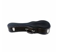 MFMEXUL Étui Ukulélé Rigide avec Cadre en Bois Extérieur en Cuir PU Résistant Fermeture Solide Intérieur Matelassé Doux Absorption des Chocs Adapté aux Cours, 23 Pouces, Palmier Noir
