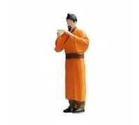 MFMEXUL Figurine Miniature Personnage Historique Statuette Trois Royaumes Combattant Chinois Modèle Résine 1 64 Couleurs Durables Relief Soigné Adaptée à, Orange