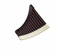 MFMEXUL Flûte Musicale Panpipes Instrument à Vent avec Embouchure Rangée Facilitant la Production de Sons Clairs en Résine Adaptée aux Débutants Cours de Musique Enfants et Adultes, Noir