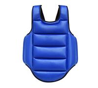 MFMEXUL Gilet de Protection Réversible pour Taekwondo, Protège-côtes, Protection Corporelle, Plastron pour Muay-thaï et Kickboxing, Rouge Bleu M