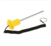 MFMEXUL Goupille de Pile de Poids de Remplacement, Poignée Confortable, Accessoires D'équipement d'exercice, Goupille de Poids Portable pour L'entraînement de, Jaune 10x105mm
