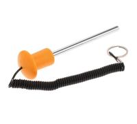 MFMEXUL Goupille de Pile de Poids de Remplacement, Poignée Confortable, Accessoires D'équipement d'exercice, Goupille de Poids Portable pour L'entraînement de, Orange 10x105mm