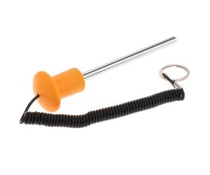 MFMEXUL Goupille de Pile de Poids de Remplacement, Poignée Confortable, Accessoires D'équipement d'exercice, Goupille de Poids Portable pour L'entraînement de, Orange 10x105mm