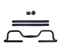 MFMEXUL Guidon Vélo Papillon Accessoire Vélo Barre Papillon Aluminium Alliage Grip Mousse Anti-Fatigue Léger Adapté pour VTT Vélos de Course Balades Sportives, 62cmx12cm