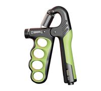 MFMEXUL Hand Grip Strengthener Renforceur Main Réglable Exercices Poignet Compteur Digital Poignée Acier Carbone Compact Adapté Musculation Bureau Maison, Vert