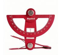 MFMEXUL Jauge de Contrôle d'Avion Règle d'Angle Gabarit Rapporteur Calibrateur pour Setting des Angles Gouvernail Profondeur Ailerons avec Demi-cercle Gradué, Rouge Vif