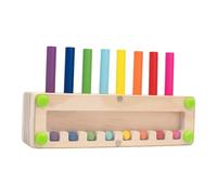 MFMEXUL Jeu de Correspondance de Couleurs Blocs Éducatifs Puzzle Mémoire Développement Sensoriel Bois Naturel Idéal pour Animation Famille Enfants ADU, Tige