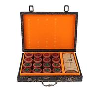 MFMEXUL Jeu de Xiangqi Ensemble d'Échecs Chinois Plateau Traditionnel Pièce de Collection en Artisanat Raffiné Convient aux Adultes Enfants