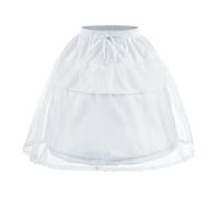MFMEXUL Jupon pour Fille, Jupon à Cerceaux, Jupon En Tulle, Jupon de Princesse, Robuste, Trois épaisseurs avec Anneau Pivotant En Acier, Léger, Doux, En Maill, 45cm