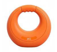 MFMEXUL Kettlebell de Fitness Kettlebell de Musculation Poids d'Entraînement Kettlebell Souple avec Grip Confortable Résistance aux Impacts Vinyle Noyau Sable, Orange, 8KG