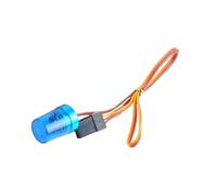 MFMEXUL Lampe Rotative RC Voiture Kit Éclairage Clignotant Police Accessoire Modèle 1/14 Pièce D'Alarme Tournante Fonction Stroboscopique PP pour Ambulances C, Bleu