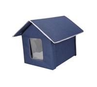 MFMEXUL Maison Extérieure pour Chat Maison de Tente Chiot Abri Imperméable Refuge Anti-Vent Convient à La Vie Communautaire Animaux Errants Abri de Jardin Ter
