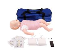 MFMEXUL Mannequin de Formation à l'Obstruction des Voies Respiratoires Nourrisson Outil d'Enseignement Premiers Secours Ballon Remplaçable en PVC