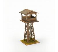 MFMEXUL Maquette Maison en Bois Puzzle Kit de Construction Modèle à Piliers Diorama Structure Détaillée et Fidèle Pièces Personnalisables pour Esthétique, Sentry Tower A