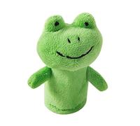MFMEXUL Marionnettes Animaux Jouets Enfant Bébé Peluche Tendres Accessoire Jeu Imaginatif pour Éducation Préscolaire et Ornement Fêtes, Grenouille Verte