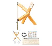 MFMEXUL Marionnettes de Clôture En Bois Bambou Défi Tableau Jeu Rapide Marionnettes Fabrication Artisanale Activité Doigts Ludique Adapté Aux Élèves Parents D, Outil en bois et métal