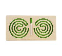 MFMEXUL Maze Toys Activity Board Jeu Éducatif Labyrinthe Jouet Motricité Fine Jouet Sensoriel Bois Adapté pour Enfants Maison, Vert